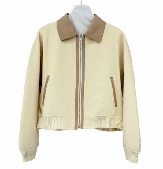 Hermé Bomber Two Tone Jacket