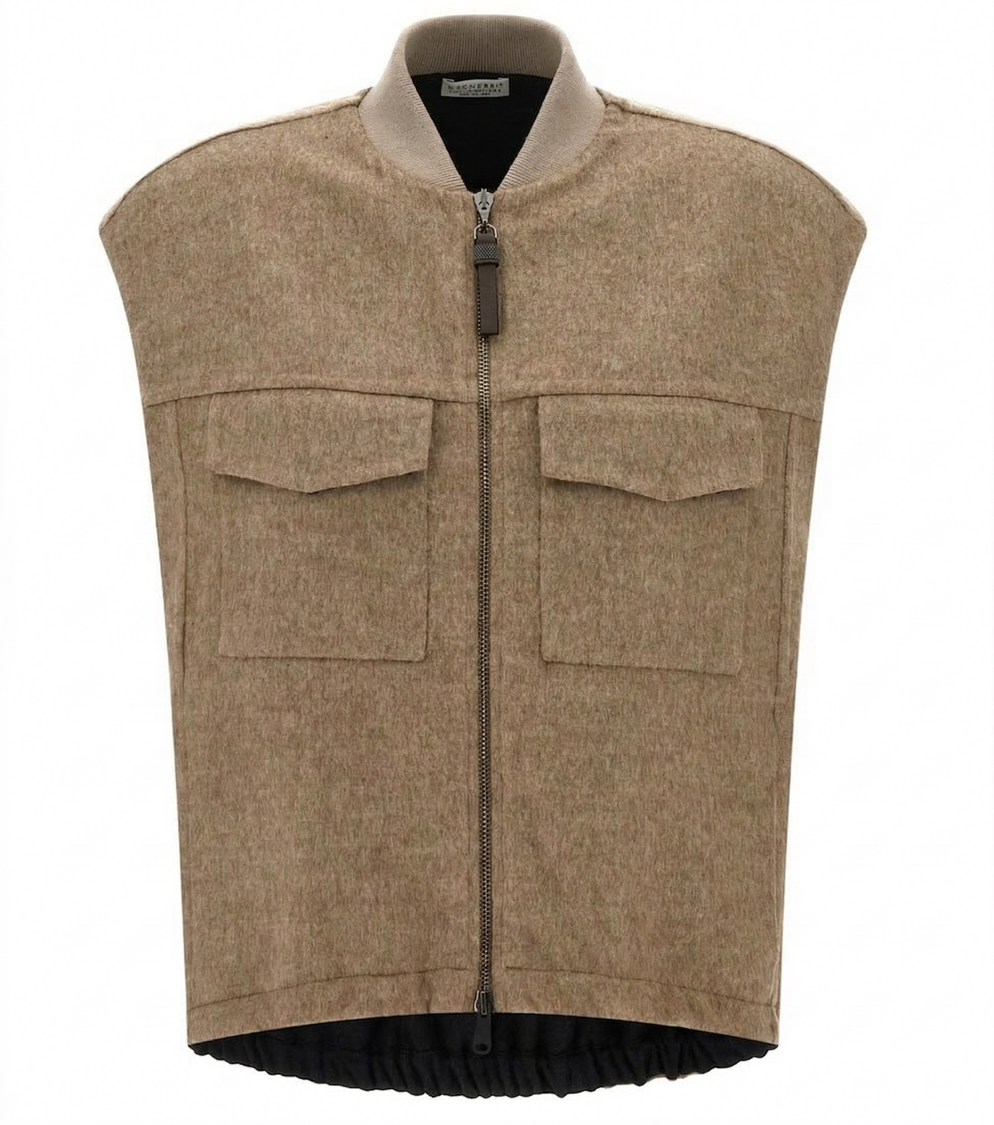 Brunello Cucinelli Shiny Zipper Pull Vest