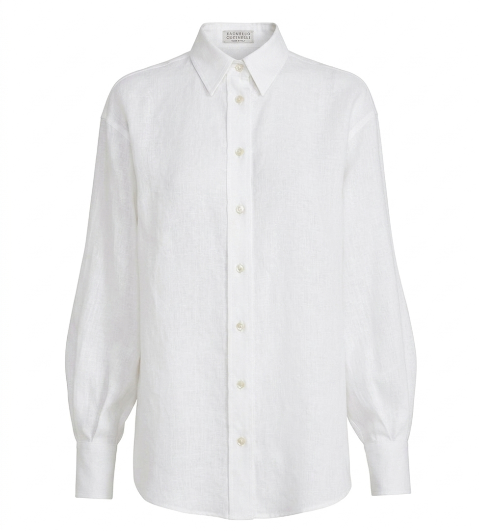 Brunello Monili Linen Shirt