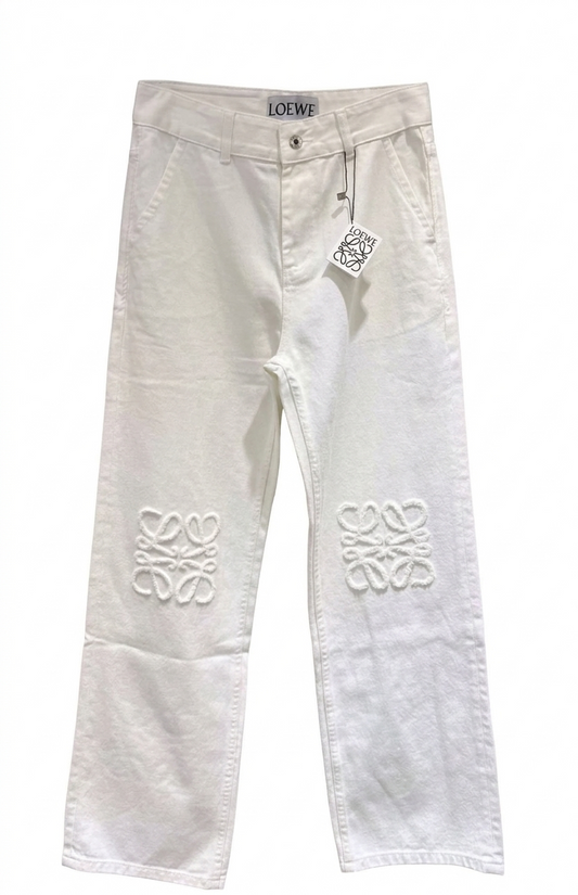Loewe Anagram Baggy Jeans in Denim
