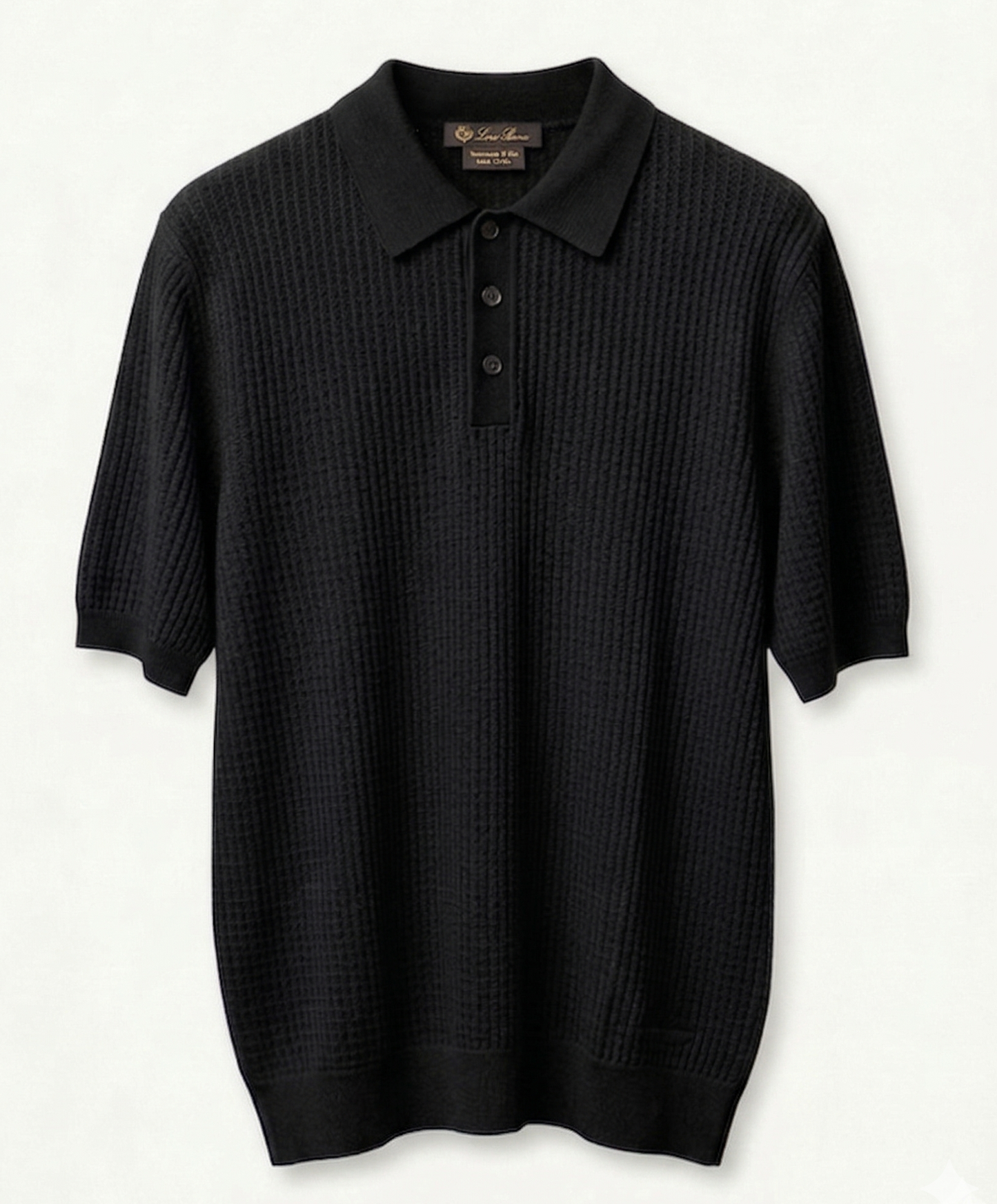 Loro Piana Slim-Fit Wool Waffle Polo Shirt