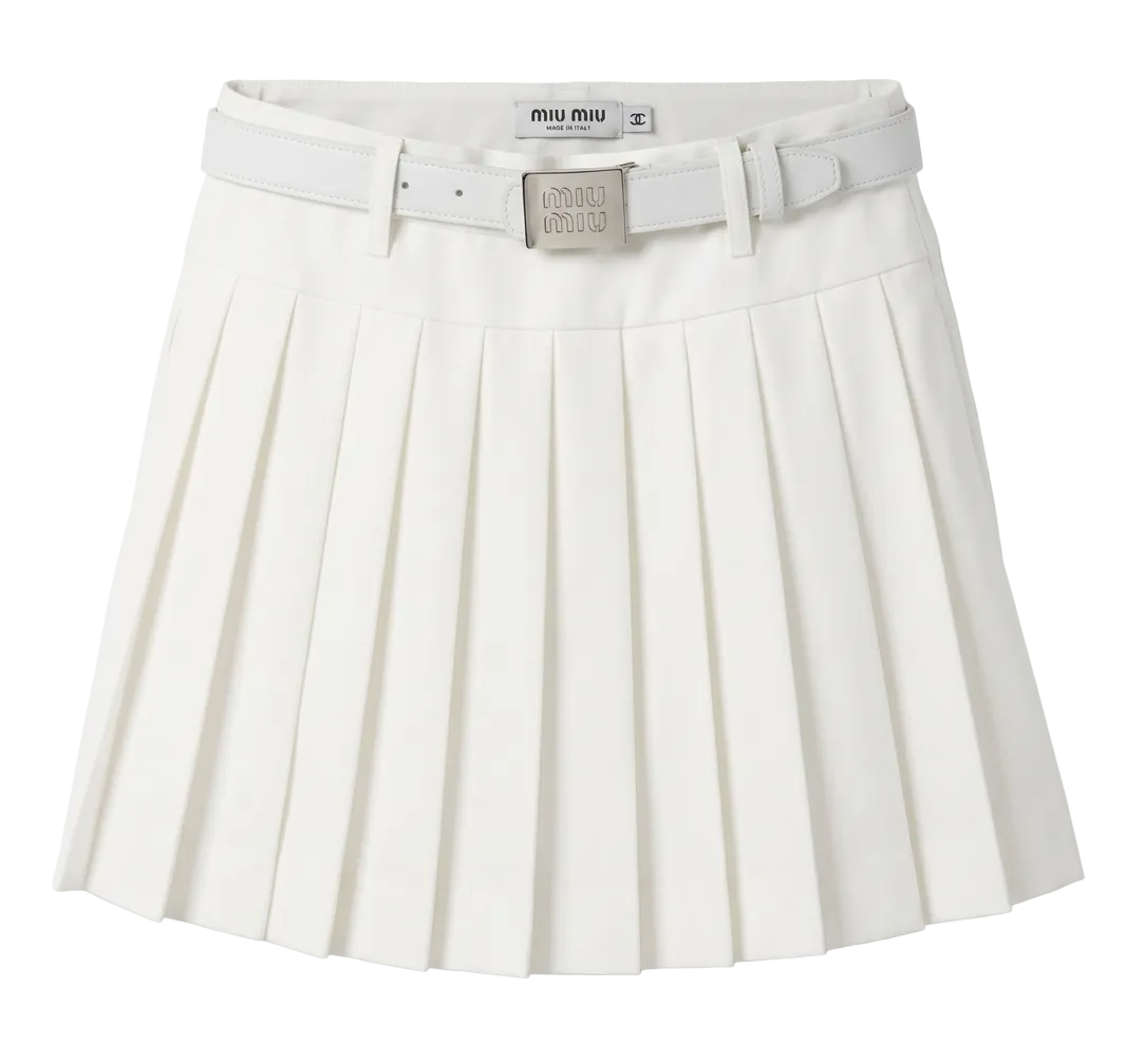 Miu Miu pleated mini skirt