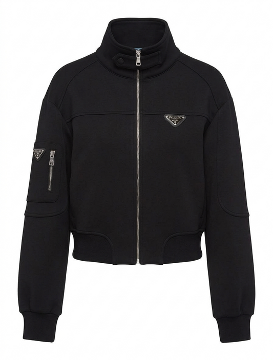 Prada Technical Cotton Full-Zip Blouson Jacket