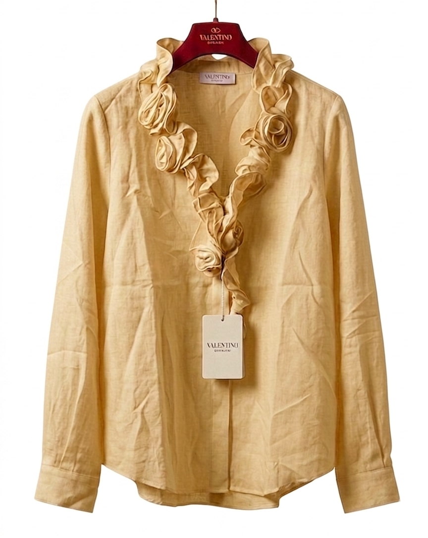 Valentino ruffle-front blouse