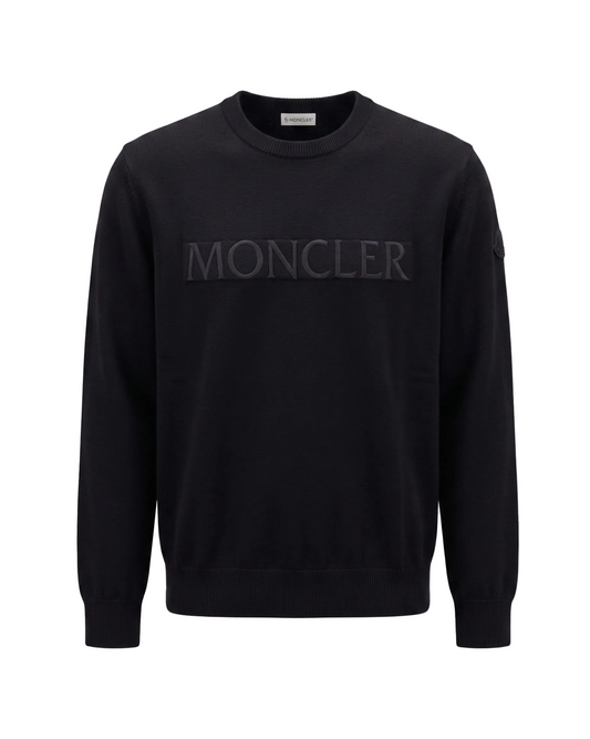 Moncler Logo-Print Wool Jumper