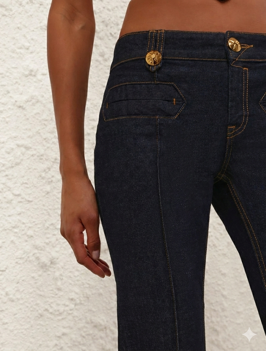 ZIMMERMANN Rebellion Low-Rise Flare Jean