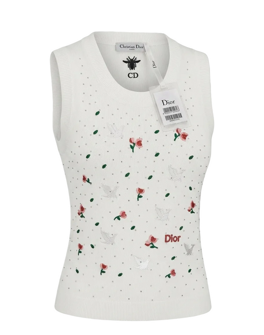 Dior-style knit vest