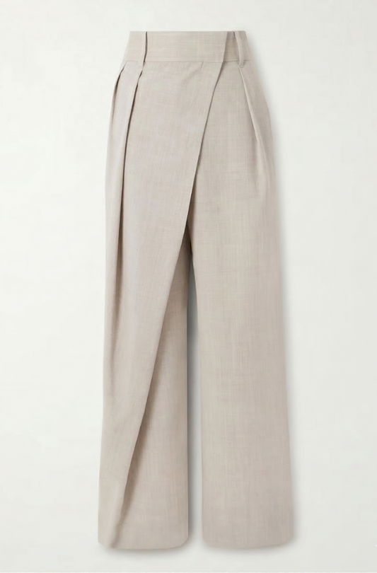 Loewe Wool-Blend Wrap Trousers