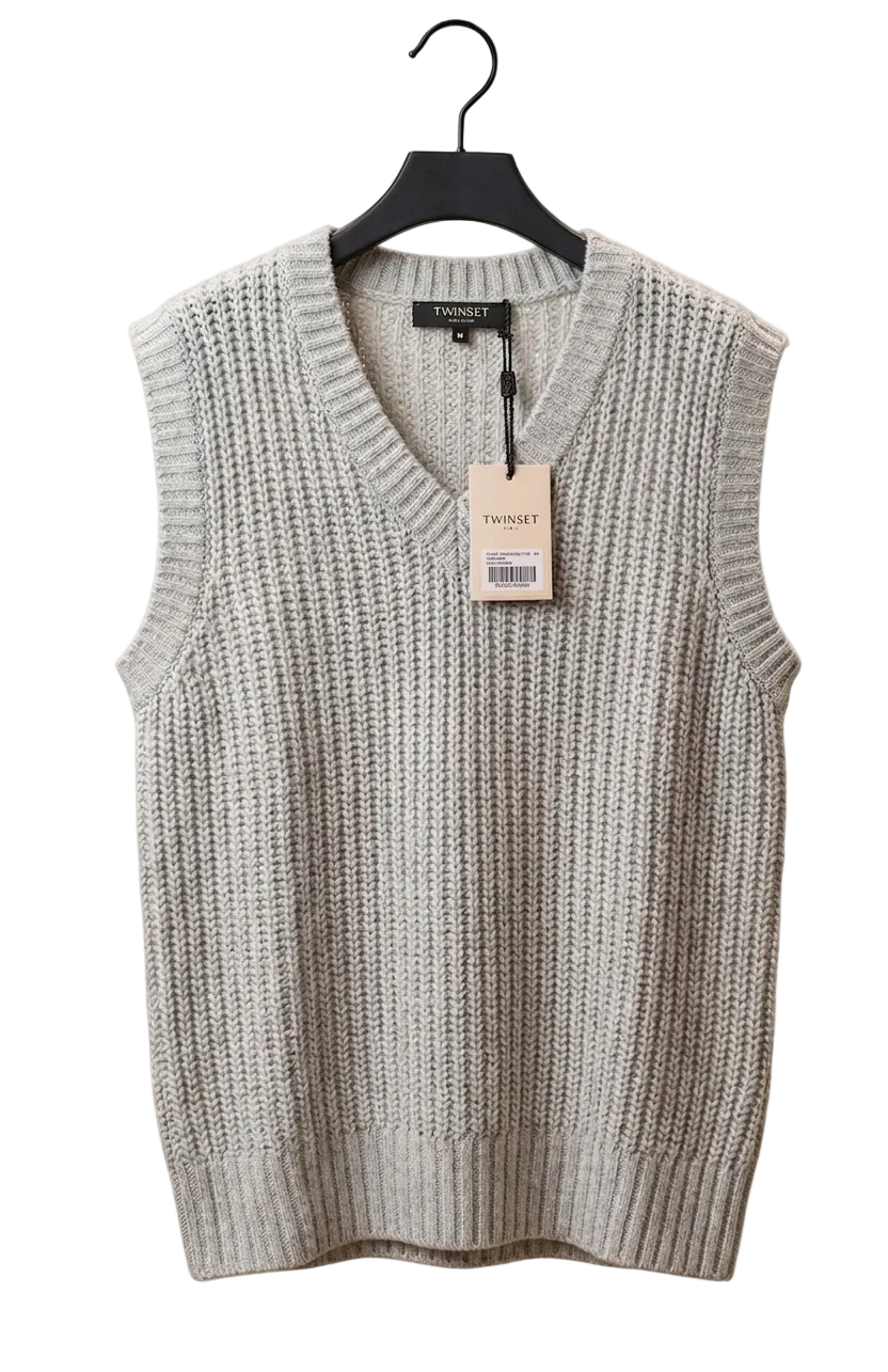 Twinset v-neck knitted sweater vest