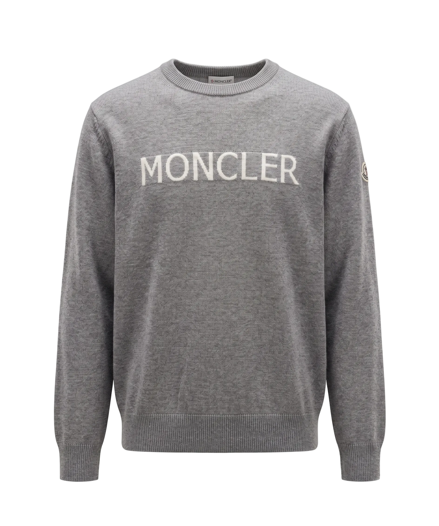 Moncler Logo-Print Wool Jumper