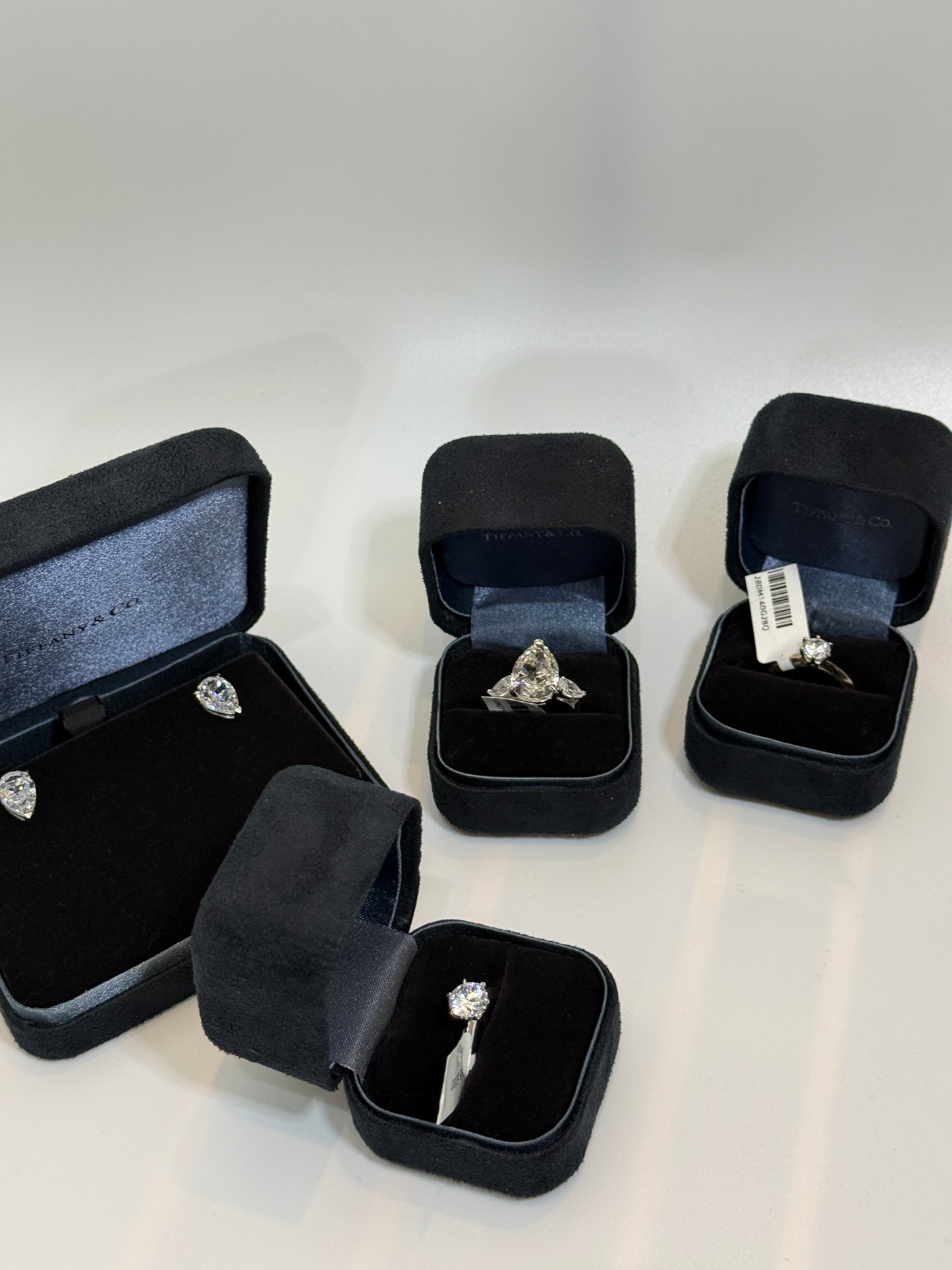 Tiffany & Co. Three-stone diamond engagement ring