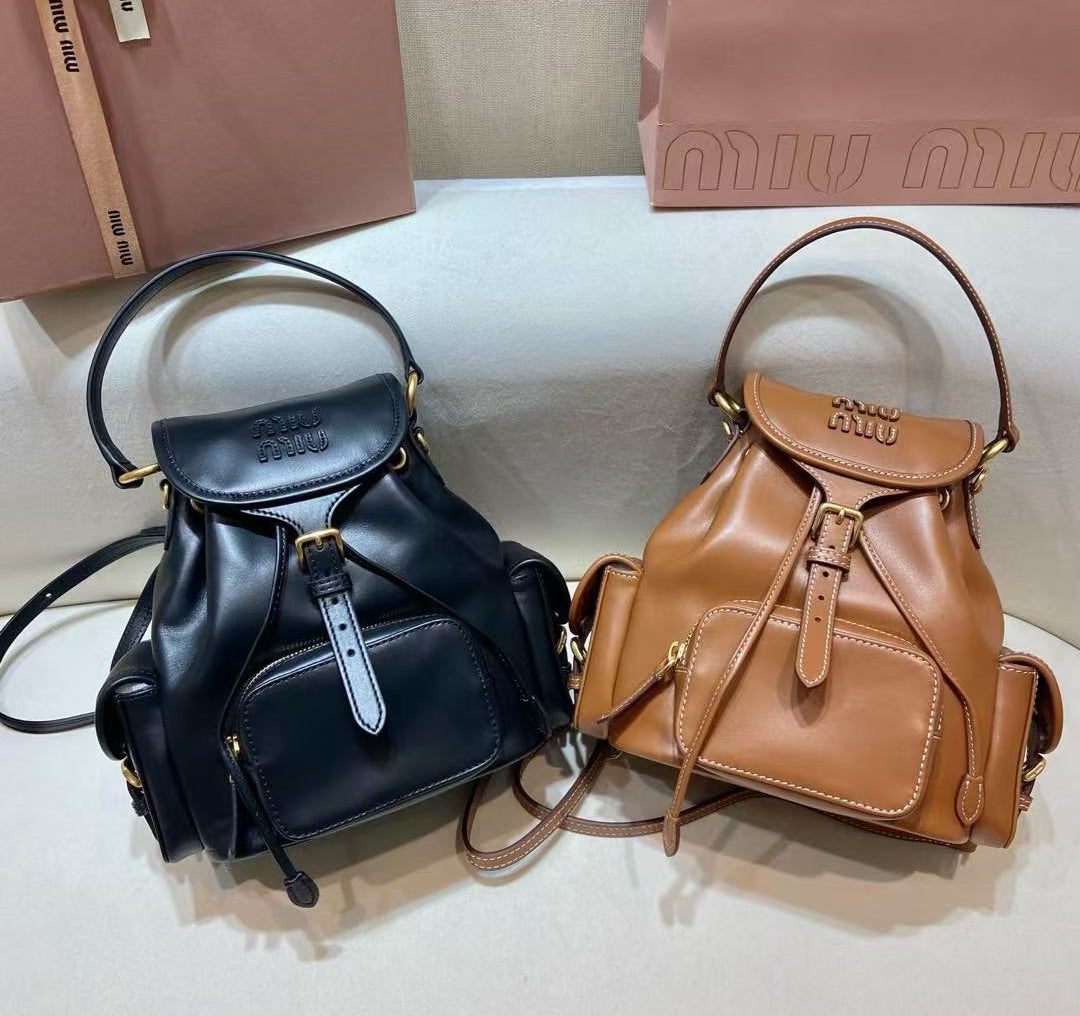 Miu Miu Leather Medium Backpack