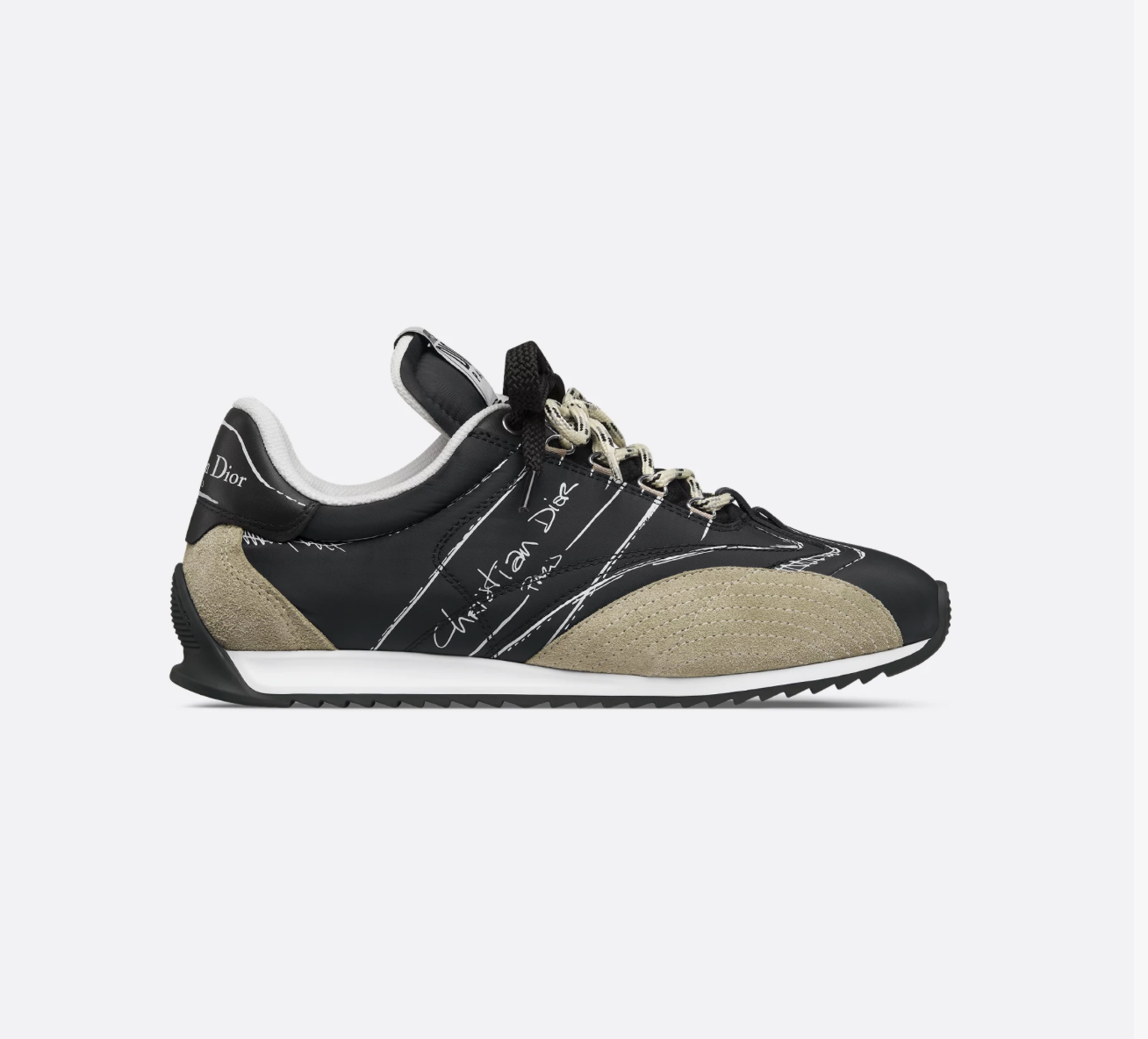 Dior D-Sketch Sneakers Black Nylon and Calfskin
