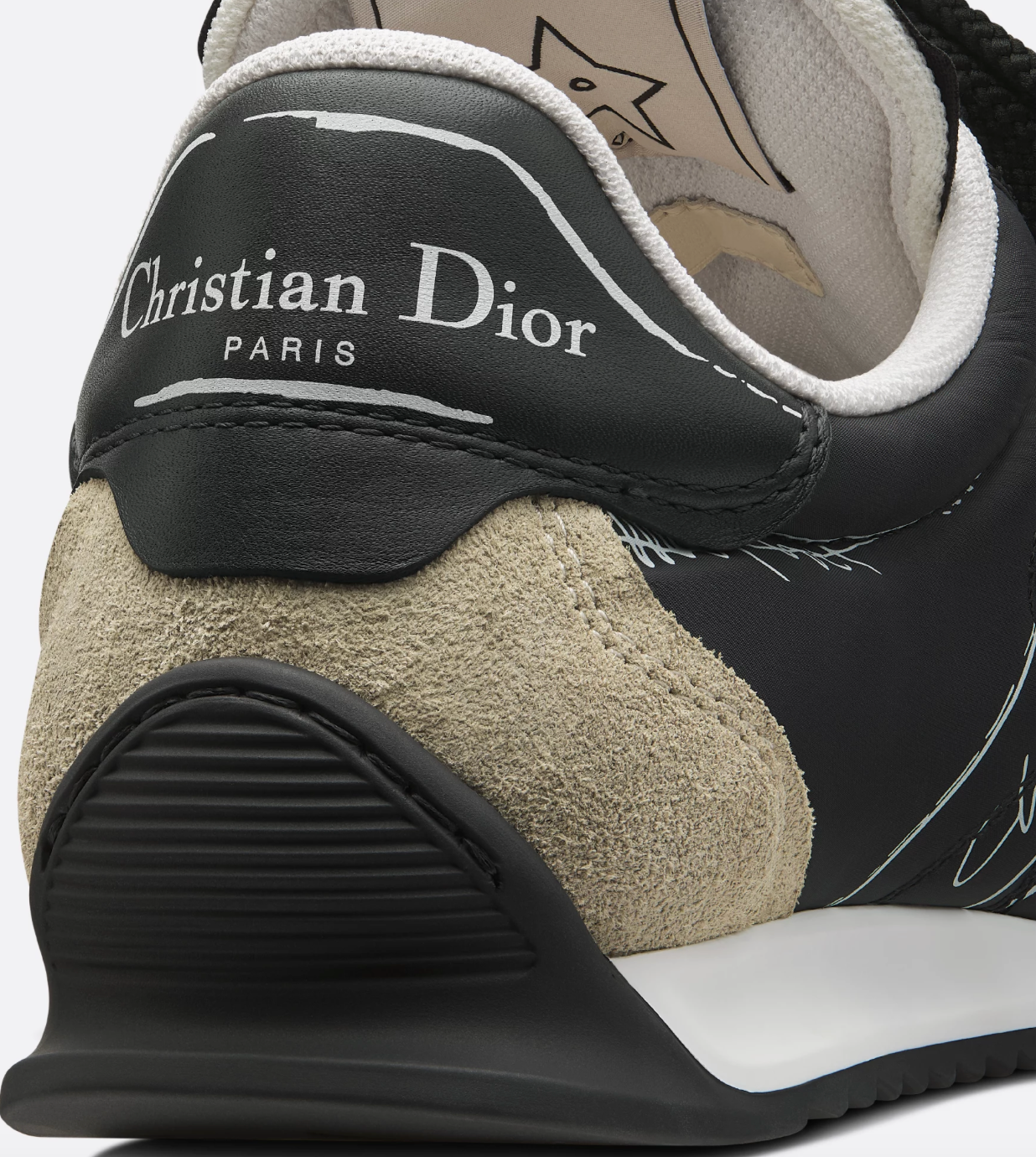 Dior D-Sketch Sneakers Black Nylon and Calfskin