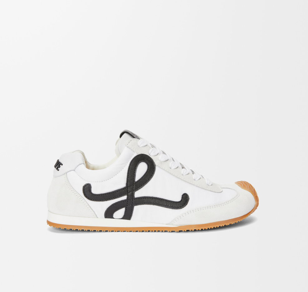 Loewe Ballet Runner 2.0 Sneakers White Nylon and Calfskin