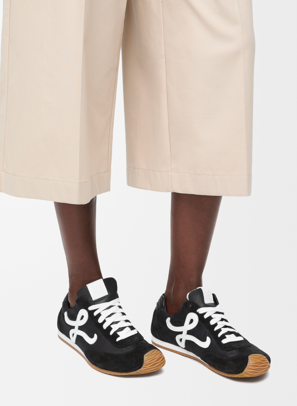 Loewe Ballet Runner 2.0 Sneakers Black Nylon and Calfskin