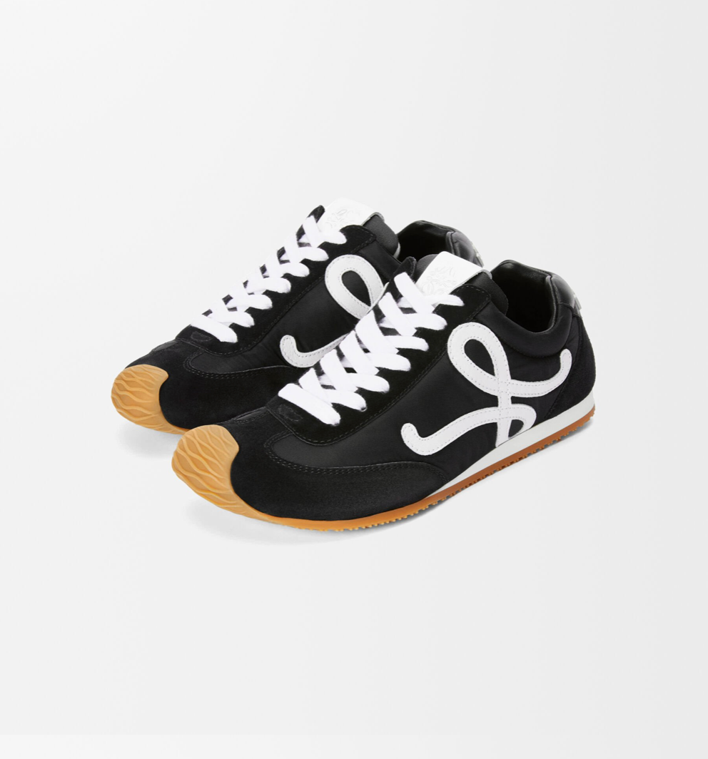 Loewe Ballet Runner 2.0 Sneakers Black Nylon and Calfskin