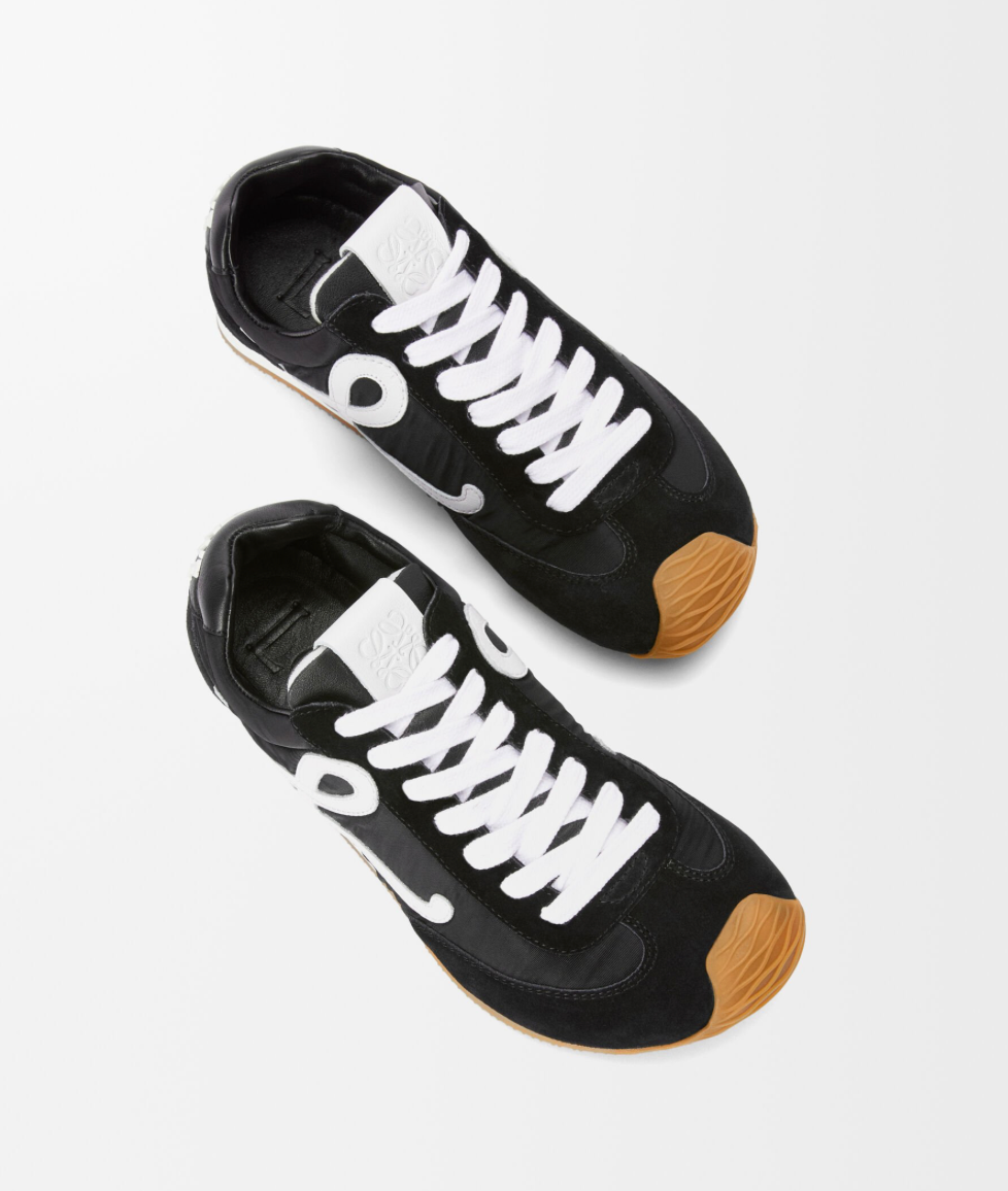 Loewe Ballet Runner 2.0 Sneakers Black Nylon and Calfskin