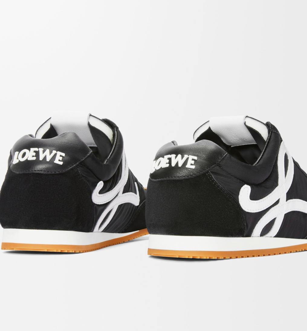Loewe Ballet Runner 2.0 Sneakers Black Nylon and Calfskin