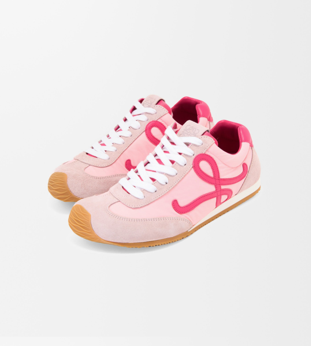Loewe Ballet Runner 2.0 Sneakers Brown Nylon and Calfskin