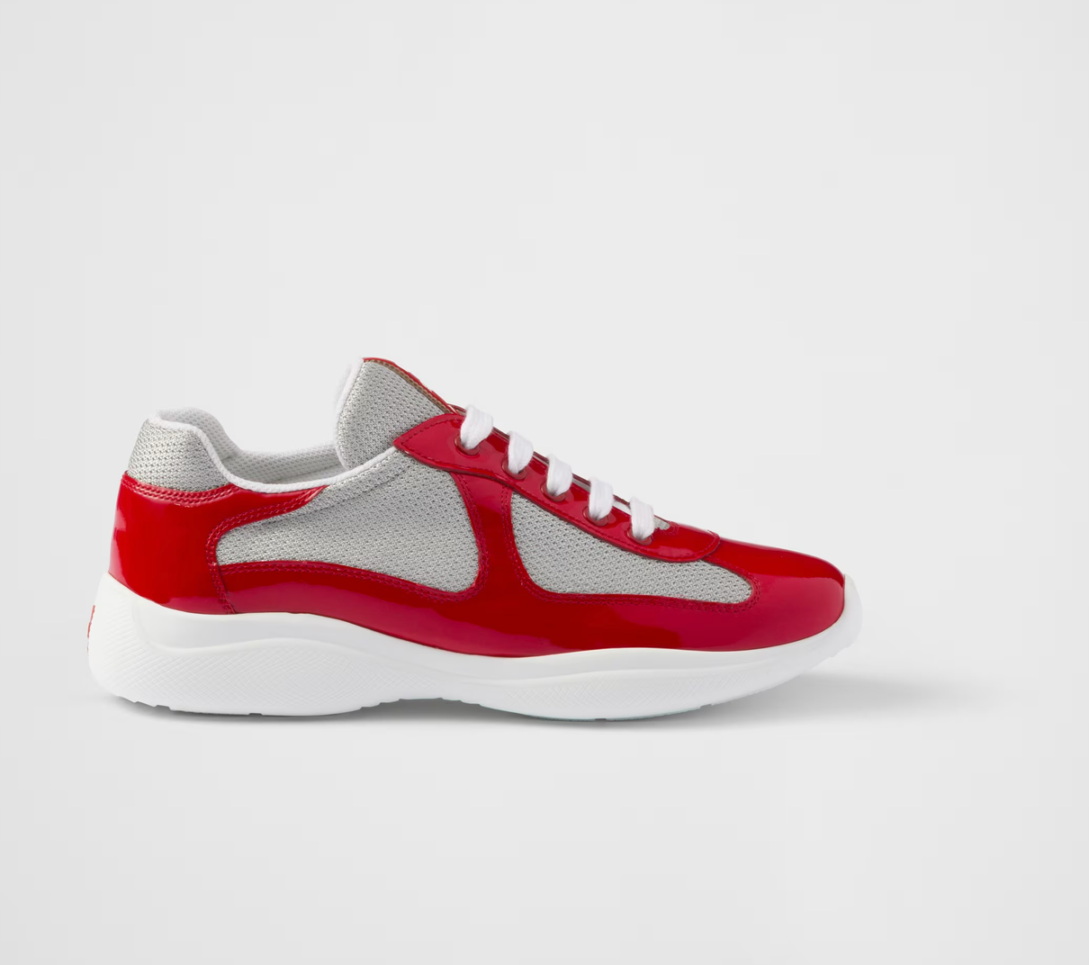 Prada America's Cup Biker Fabric Sneakers in Red