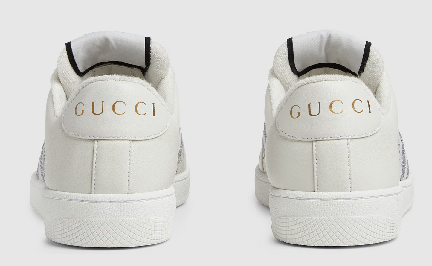 Gucci Ace Low Top Sneaker with Bee Logo and Gucci Stripe