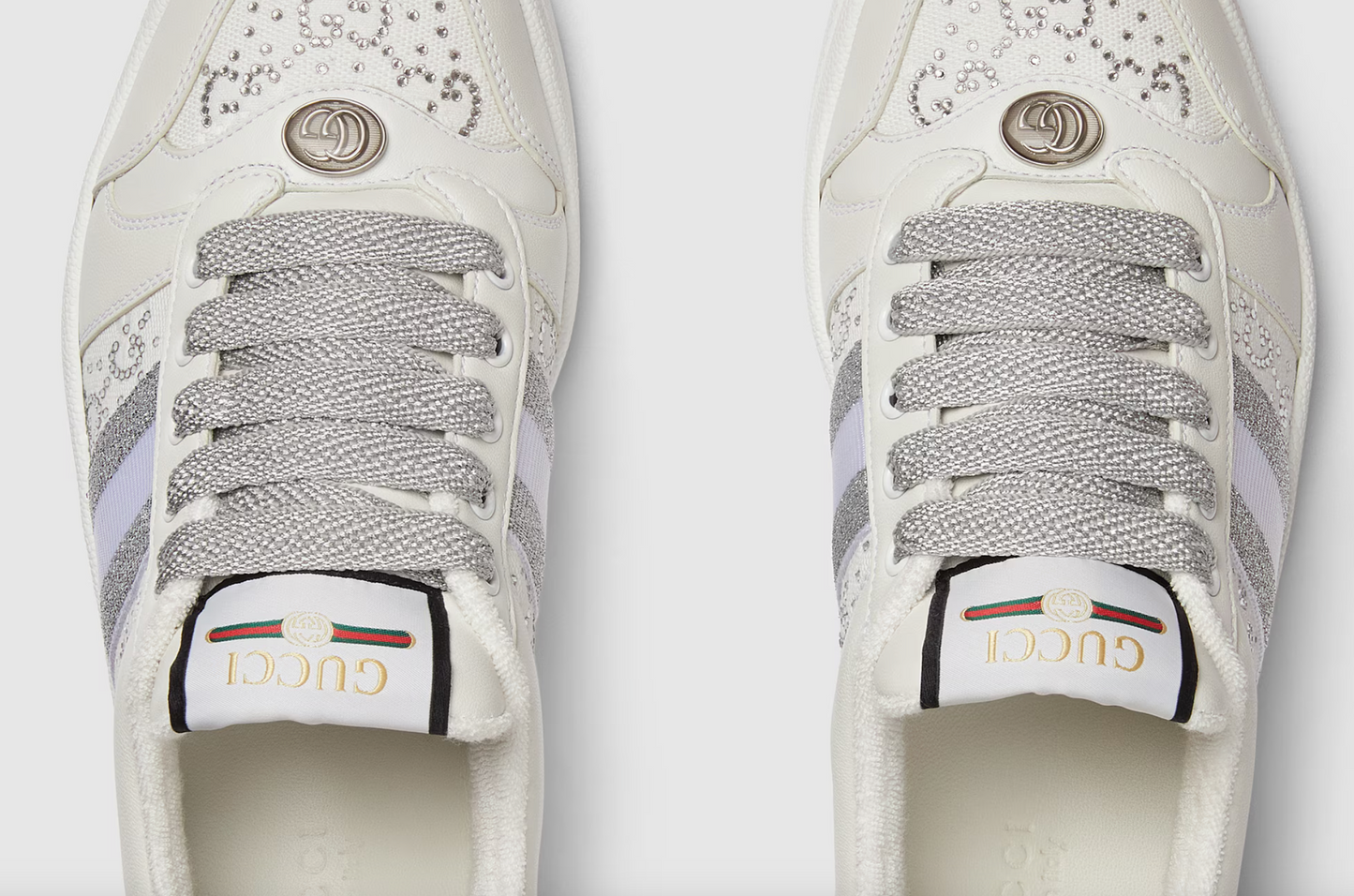 Gucci Ace Low Top Sneaker with Bee Logo and Gucci Stripe