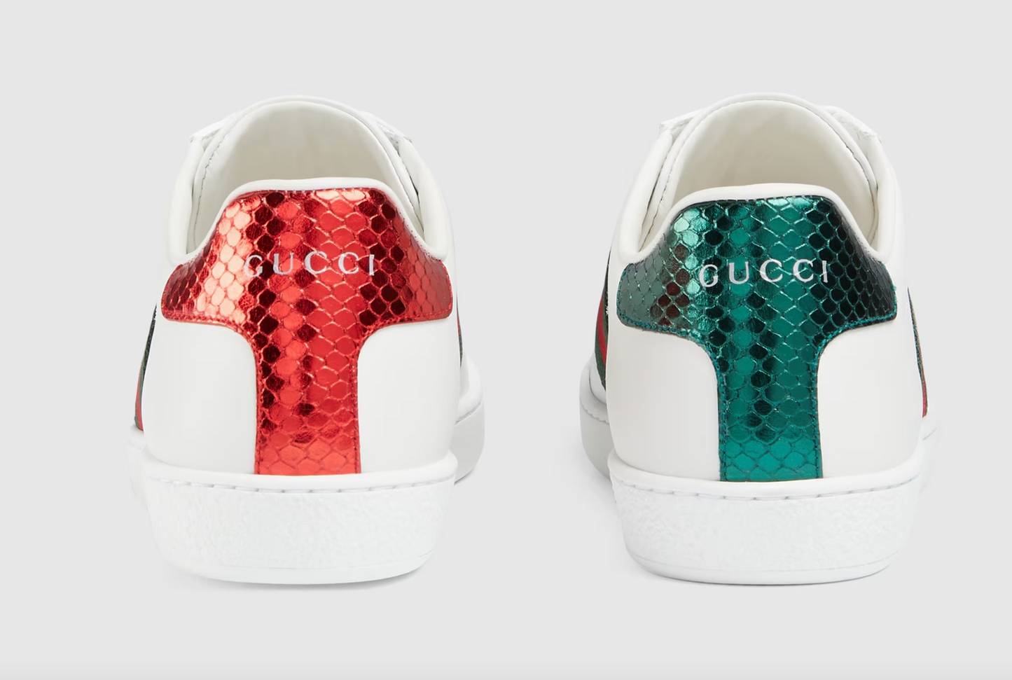 Gucci Ace Low Top Sneaker with Bee Logo and Gucci Stripe