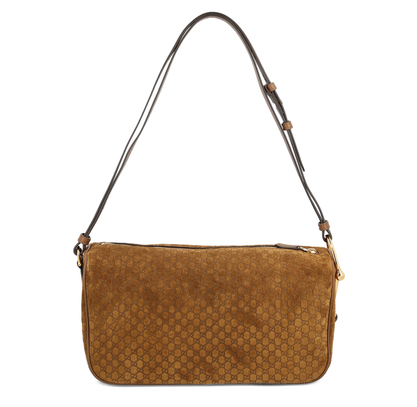 Half horsebit shoulder bag (Brown)