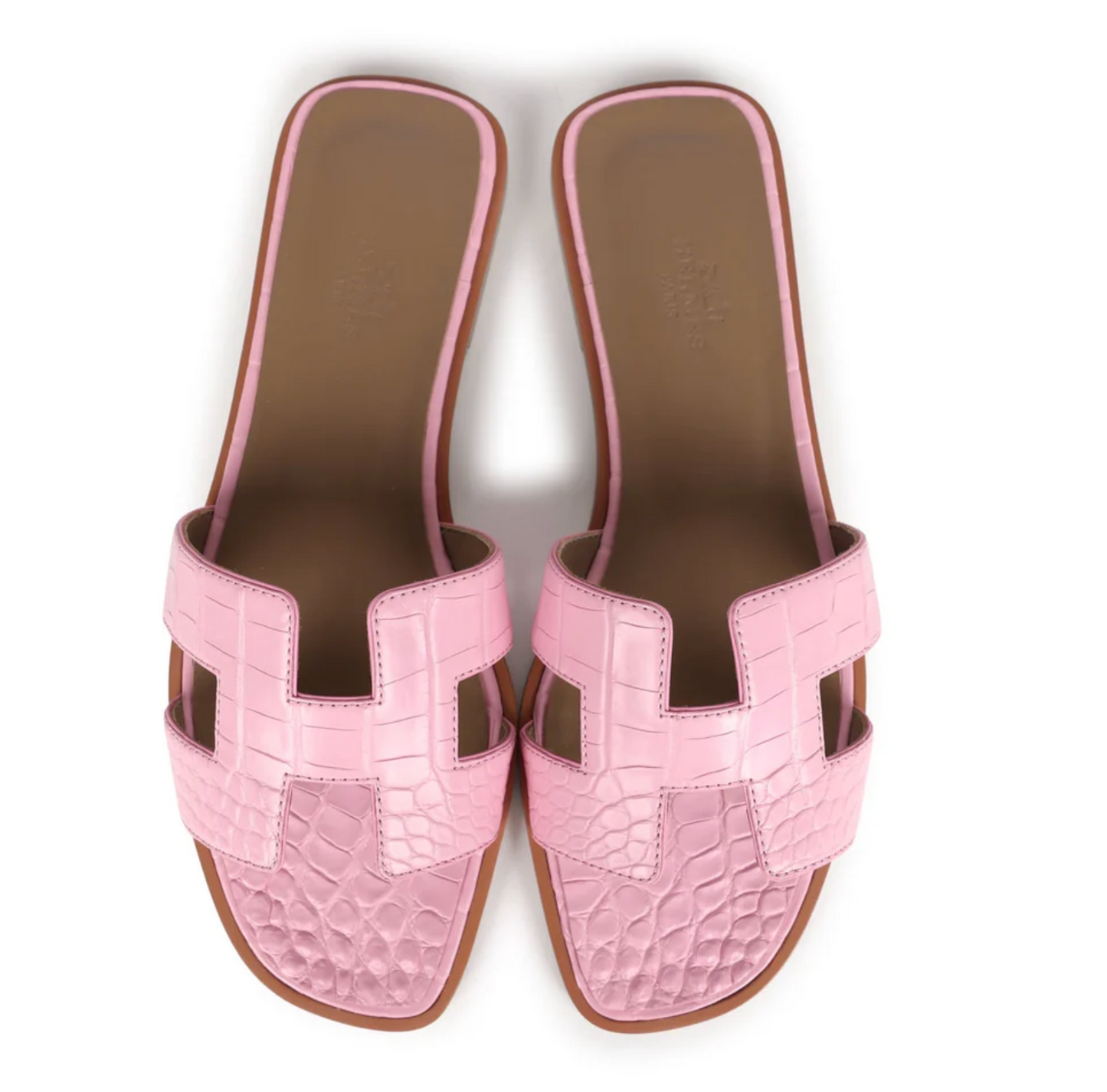 Oran Sandals Bubblegum Matte Alligator