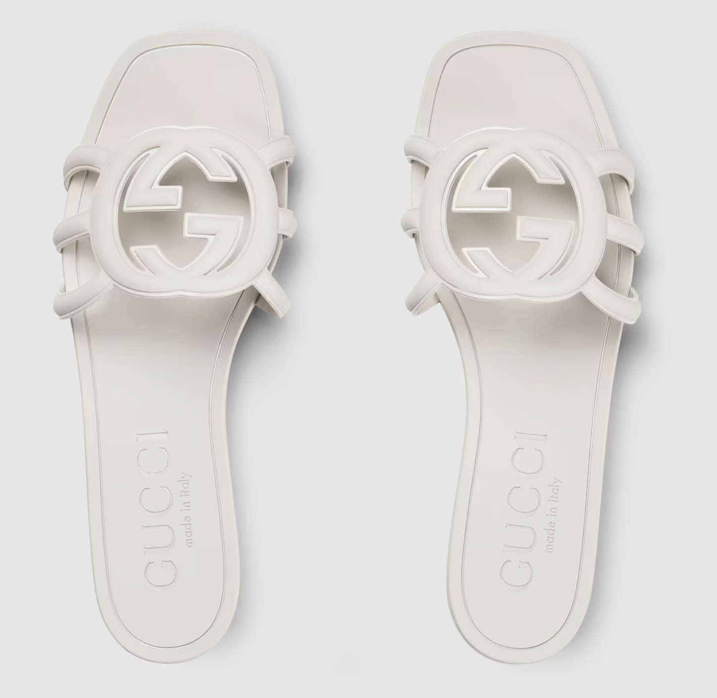 Rubber Interlocking G slide sandal