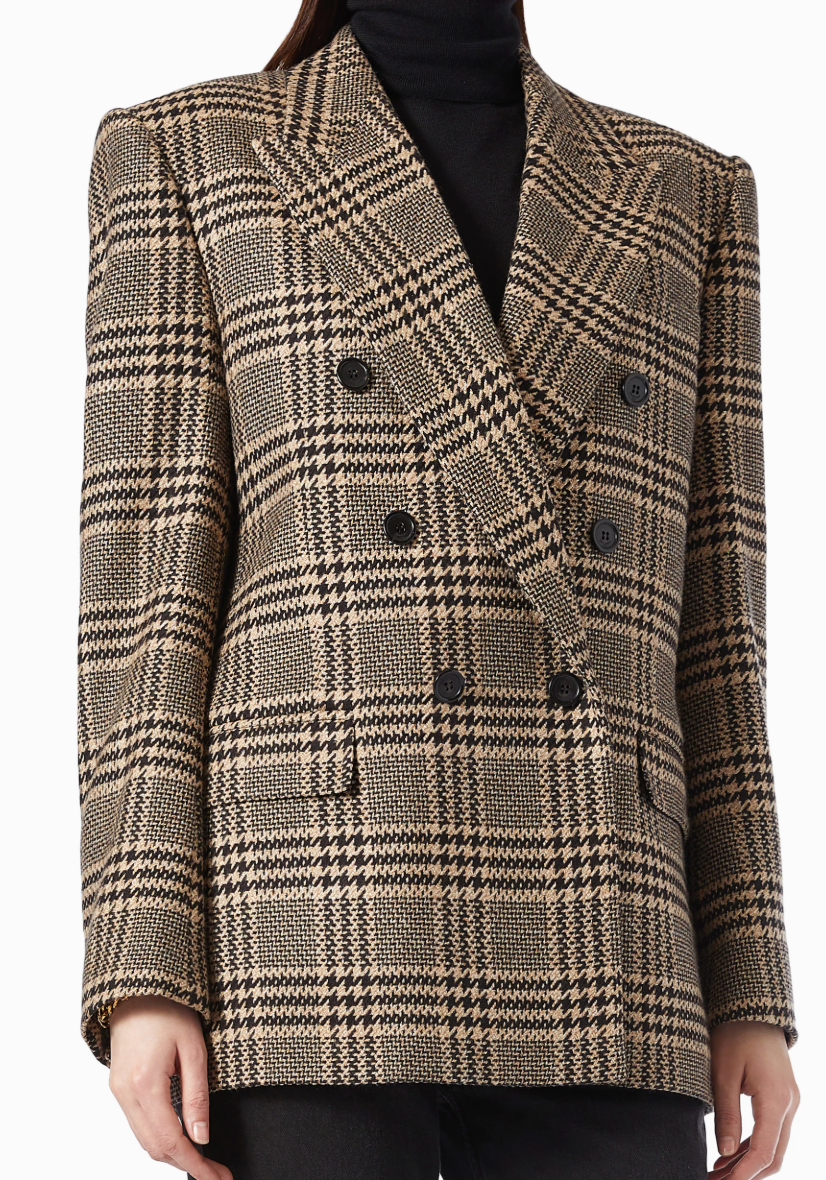 Prince of Wales Jacket in Silk-cashmere