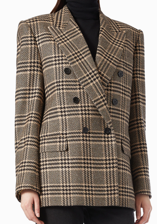 Prince of Wales Jacket in Silk-cashmere