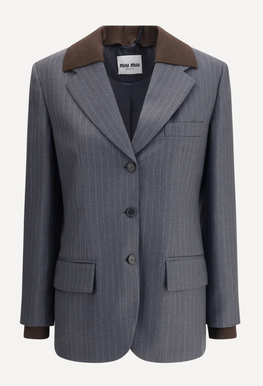 Miu Miu Striped Blazer