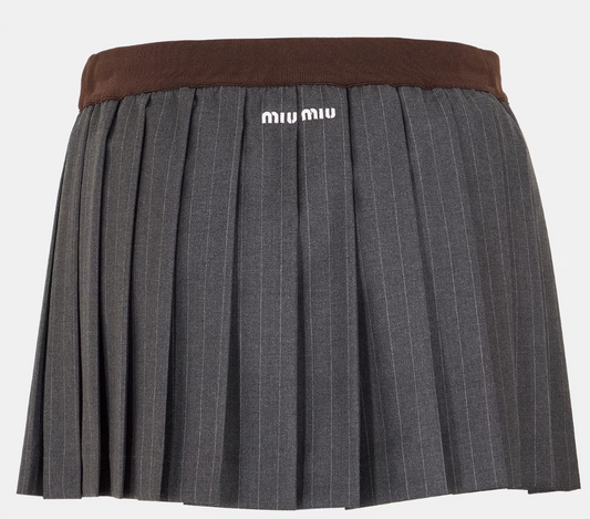 Miu Miu pleated mini skirt