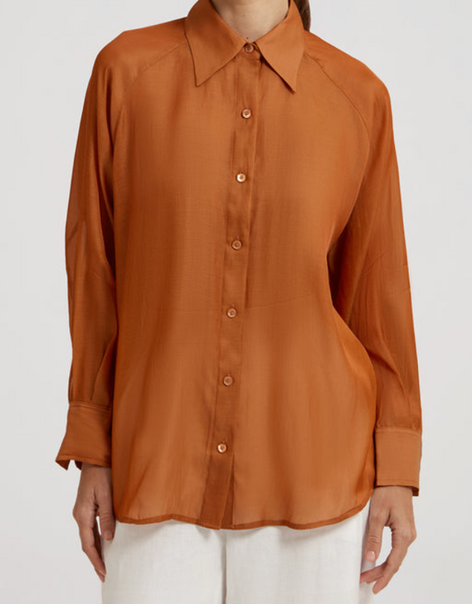 Celine - Relaxed shirt in silk twill
