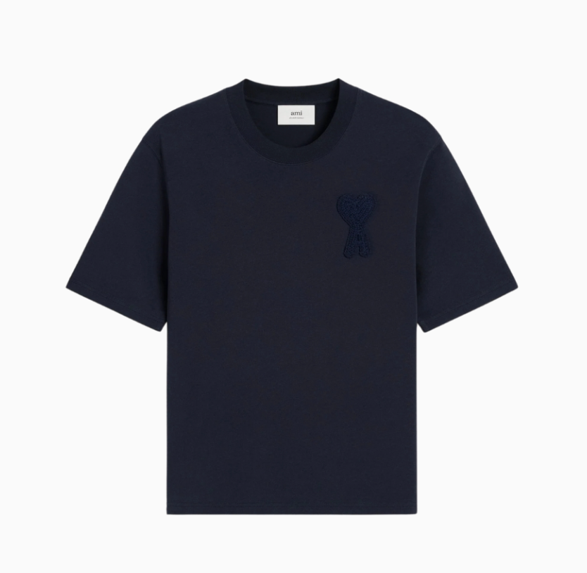 Ami Paris De Coeur Patch T-Shirt