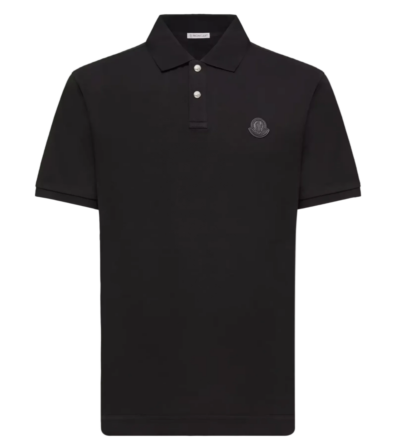 Moncler Black Patch Logo Polo Shirt