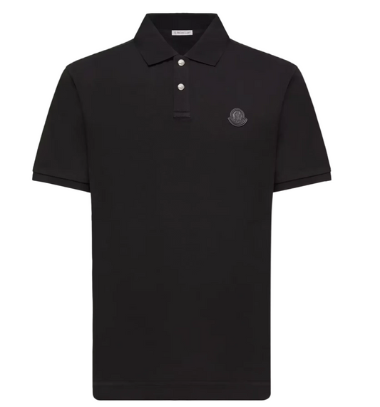 Moncler Black Patch Logo Polo Shirt