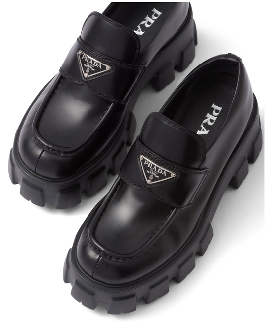 Prada 55mm Monolith leather loafers