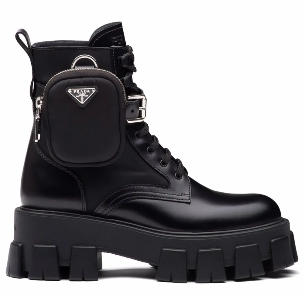Prada Monolith Leather Boots