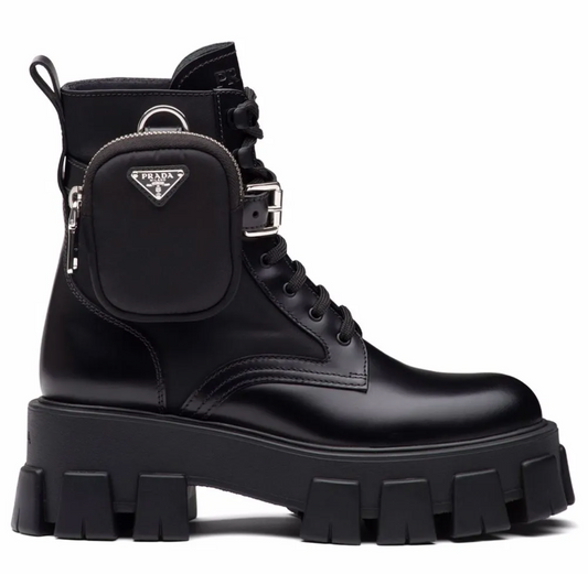Prada Monolith Leather Boots