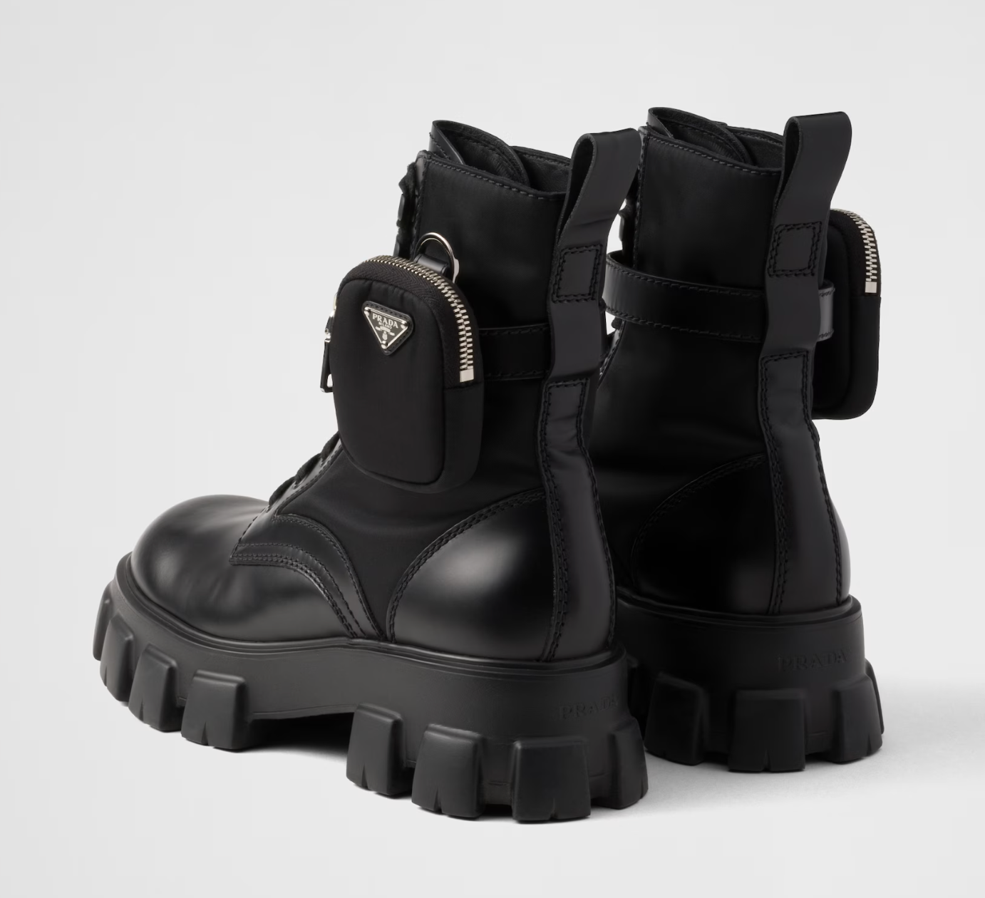 Prada Monolith Leather Boots