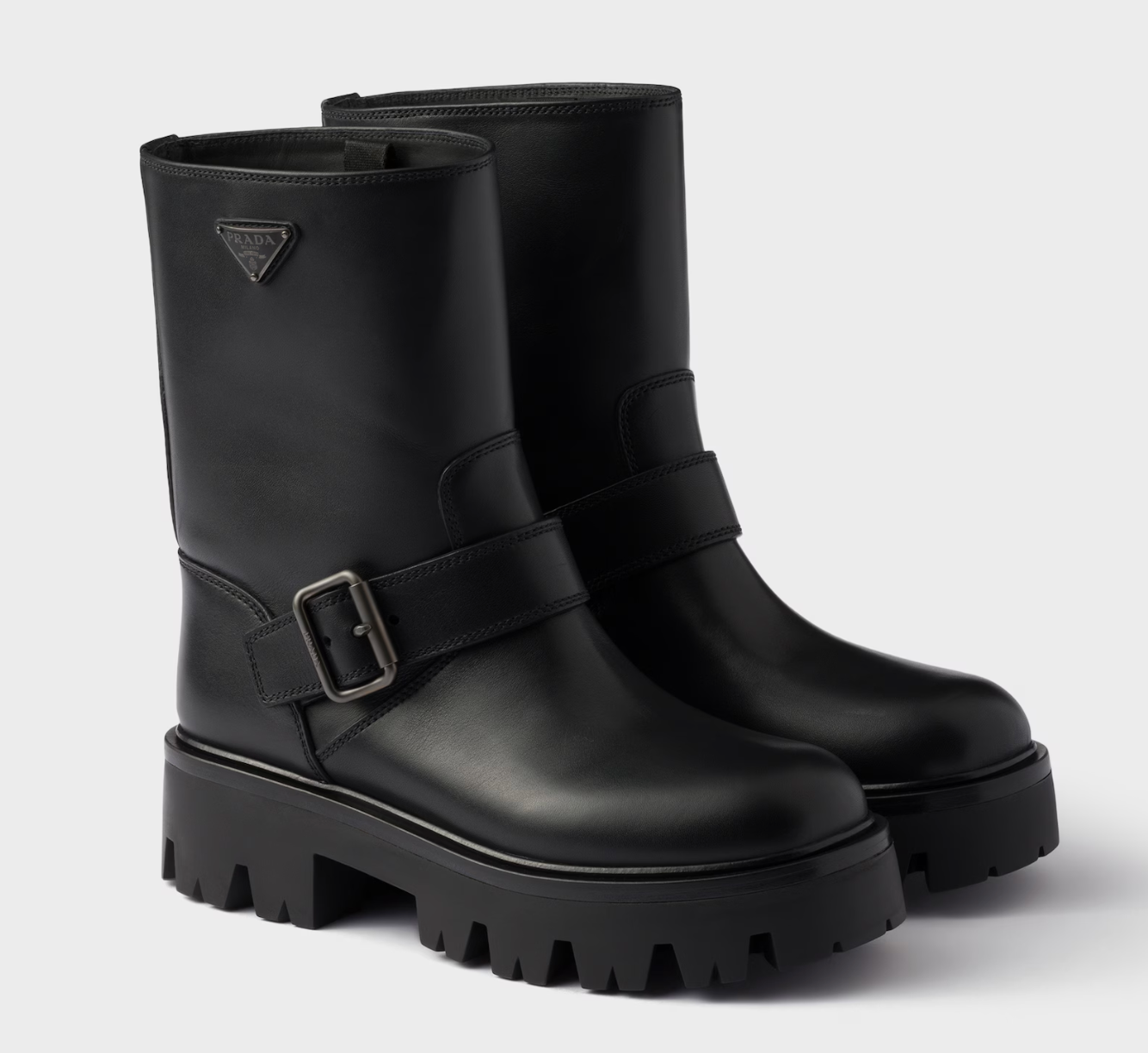 Leather booties