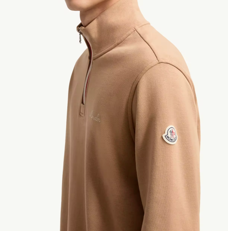 Moncler Embroidered Logo Turtleneck Sweatshirt
