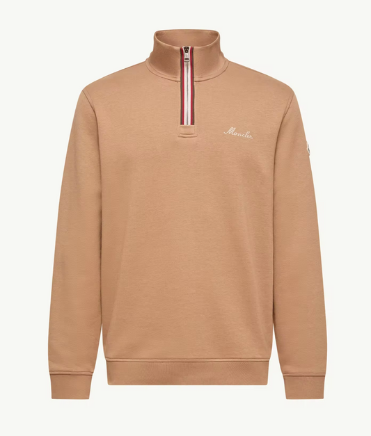 Moncler Embroidered Logo Turtleneck Sweatshirt