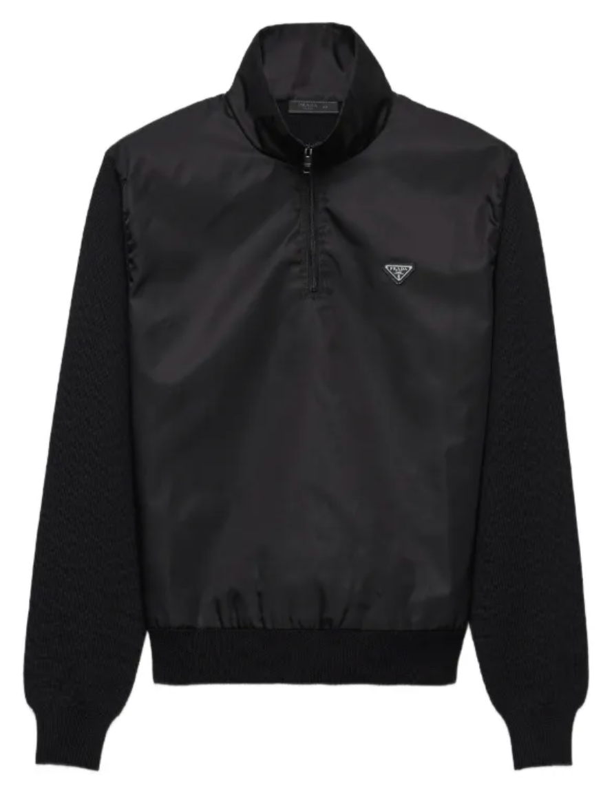 Prada half-zipper sweater