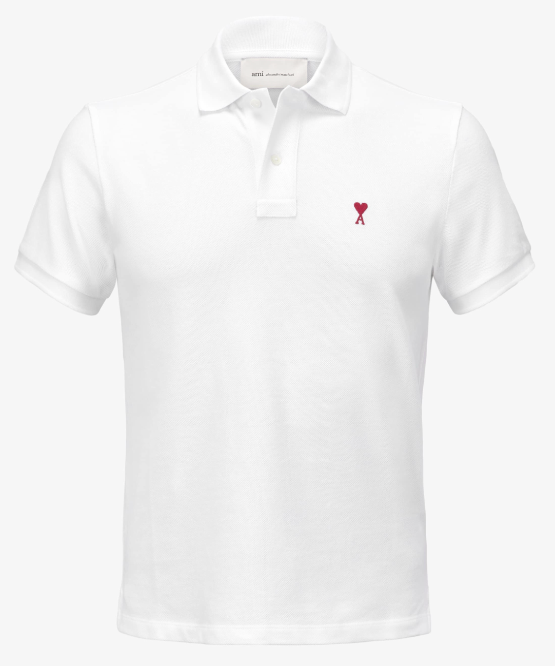 Ami Classic Polo Shirt Red Logo