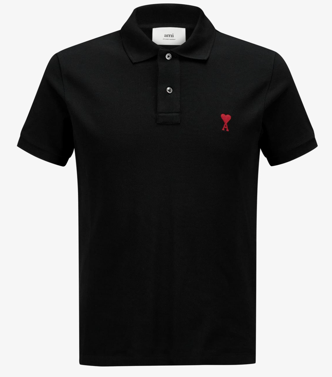 Ami Classic Polo Shirt Red Logo
