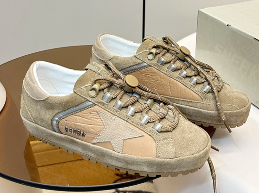 Golden Goose ggdb star-patterned dirty sneakers